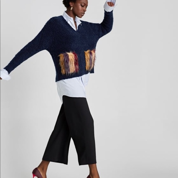 Zara Sweater with Textured pockets - Picture 3 of 7